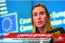 موغيريني ممثلة الأمن للاتحاد الأوروبي تلتقي بالمعارضة السورية في دبي