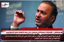 قرقاش .. الإمارات باقية في اليمن حتى بعد انهاء تمرد الحوثيين