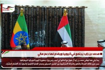 محمد بن زايد يجتمع في أثيوبيا ويقدم لها دعم مالي