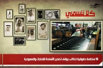 15 منظمة حقوقية تطالب بوقف تصدير الأسلحة للإمارات والسعودية