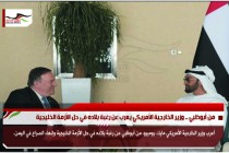 من أبوظبي .. وزير الخارجية الأمريكي يعرب عن رغبة بلاده في حل الأزمة الخليجية