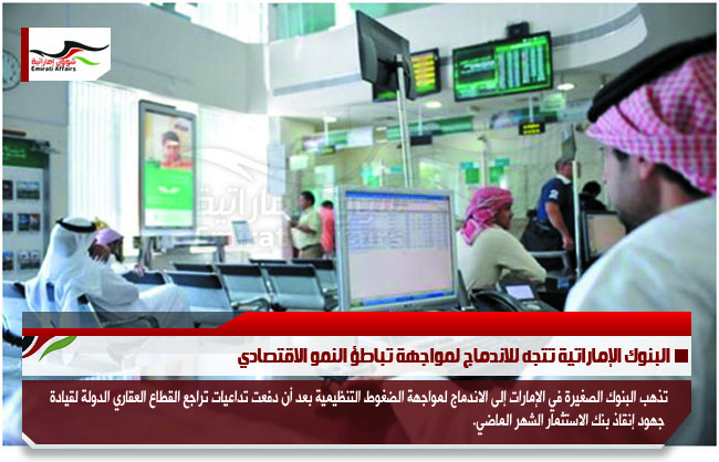 البنوك الإماراتية تتجه للاندماج لمواجهة تباطؤ النمو الاقتصادي