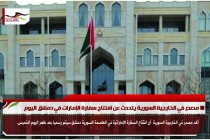 مصدر في الخارجية السورية يتحدث عن افتتاح سفارة الإمارات في دمشق اليوم