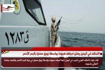 التحالف في اليمن يعلن احباطه هجوماً بواسطة زورق مفخخ بالبحر الأحمر