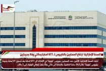 الصحة الإماراتية: ارتفاع المصابين بالفايروس لـ 611 اصابة وحالتي وفاة جديدتين