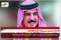 ملك البحرين في زيارة خاصة للإمارات