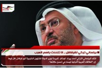 برلماني تركي لقرقاش .. لا تتحدث باسم العرب