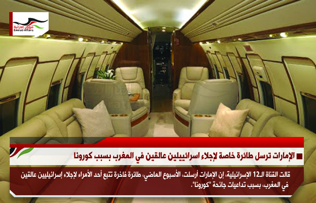 الإمارات ترسل طائرة خاصة لإجلاء اسرائييلين عالقين في المغرب بسبب كورونا