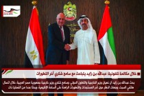 خلال مكالمة تلفونية: عبدالله بن زايد يتباحث مع سامح شكري آخر التطورات