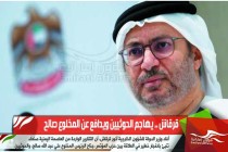 قرقاش .. يهاجم الحوثيين ويدافع عن المخلوع صالح