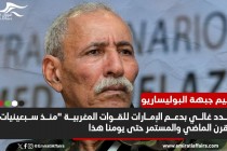 زعيم البوليساريو ينتقد بشدة دعم الإمارات للقوات المغربية في الصحراء الغربية