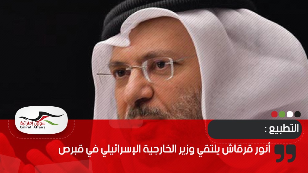 أنور قرقاش يلتقي وزير الخارجية الإسرائيلي في قبرص